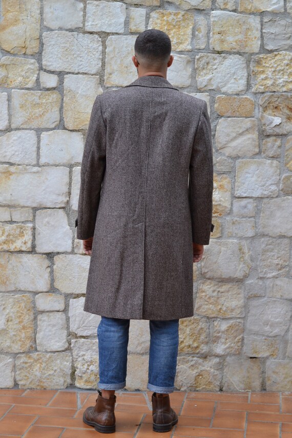 1970's tweed coat / mens winter coat men houndsto… - image 2