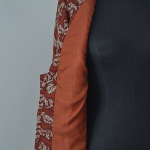 1960's brown two-pieces vintage dress suit, vintage mod set, vintage mod dress and jacket image 10