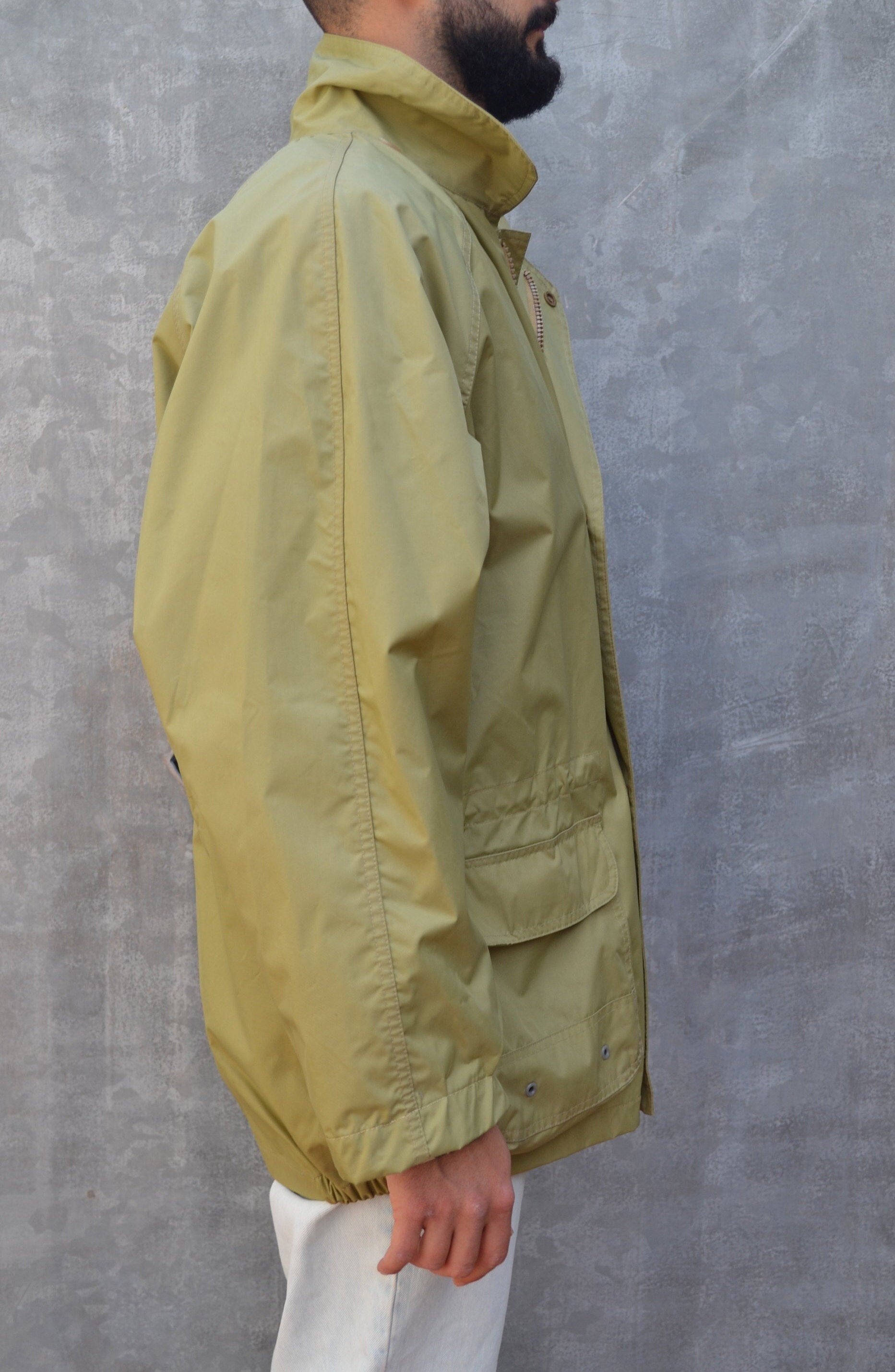 Ferrè Mustard vintage rain jacket windbreaker | Etsy