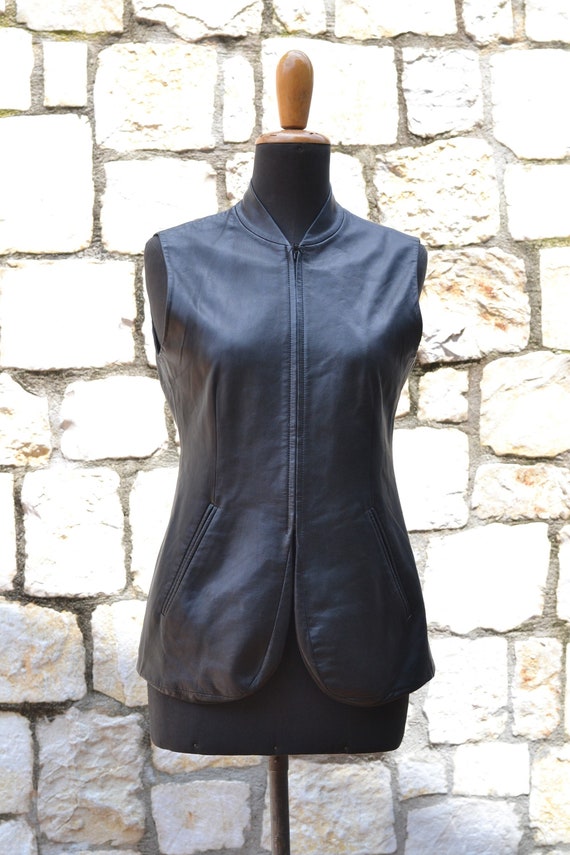 DKNY - Vintage leather vest women
