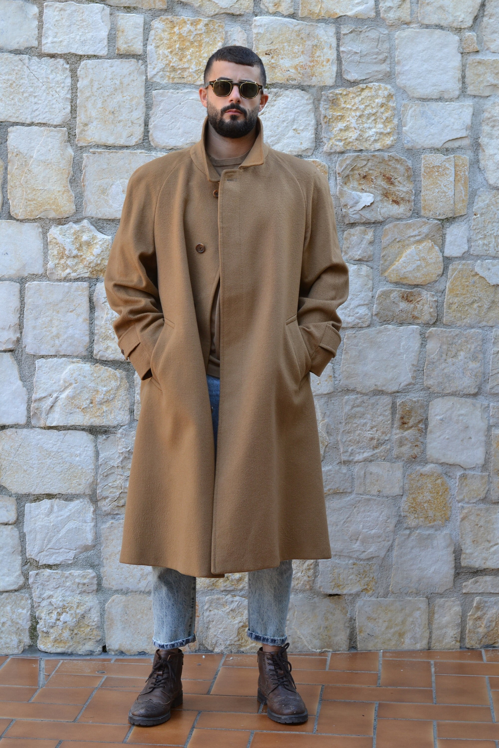 Aquascutum camel hotsell coat
