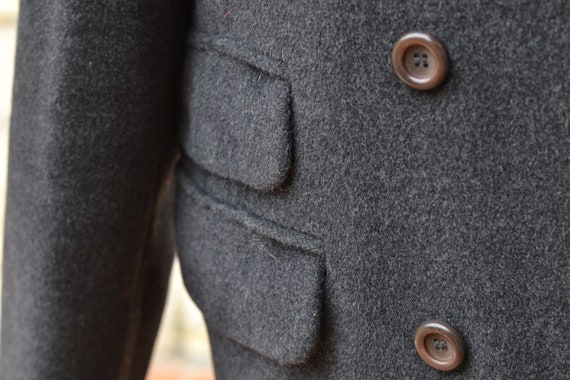 Prisma - Max Mara brand - 90s grey wool coat wome… - image 8