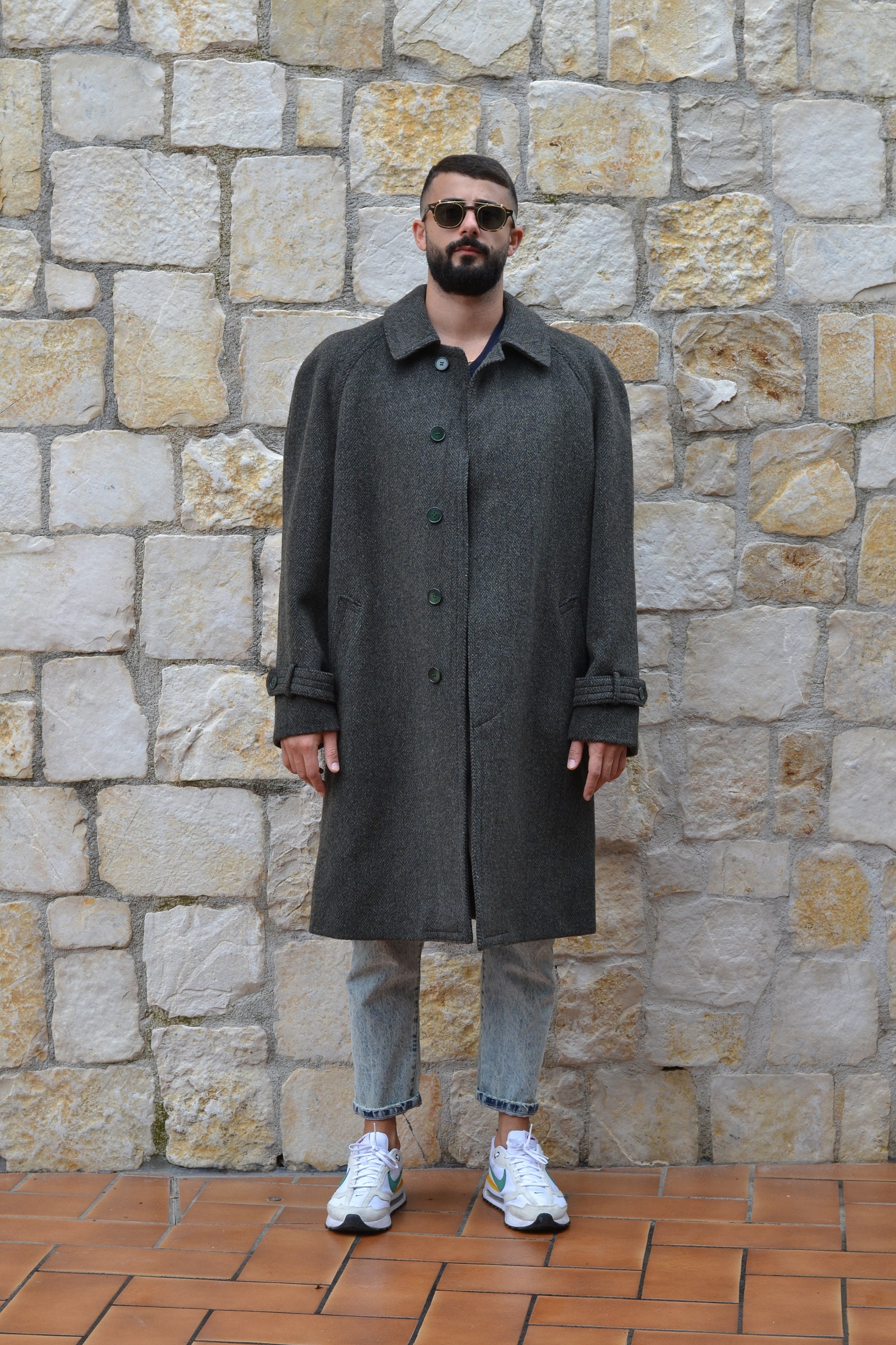 Gürtel Mango Grauer Wollmantel Grauer Mantel Mit Gürtel