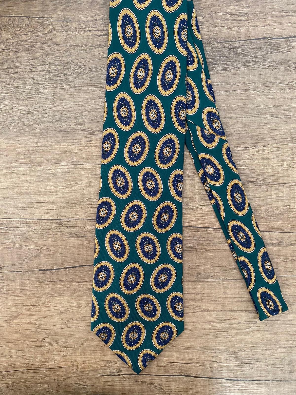 【関税込み】Balmain ネイビー Pierre Balmain フーディ Pierre Balmain Paris 80's Vintage Paisley Silk Tie Made in