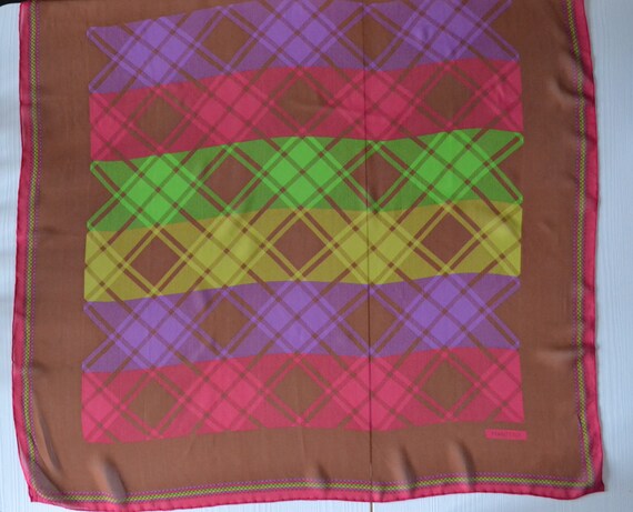 Foulard Mantero En Soie – Carré Bandana Multicolore, Occasion En Bon état