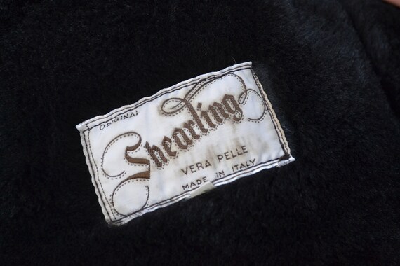 Original men's brown shearling coat size XL - image 6