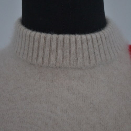 Tory Burch - Y2K online vintage beige color-block cashmere jumper