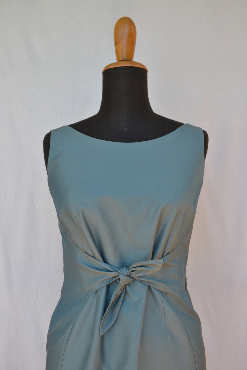 Moschino vintage evening gown / bow wiggle dress / 90's backless dress image 10