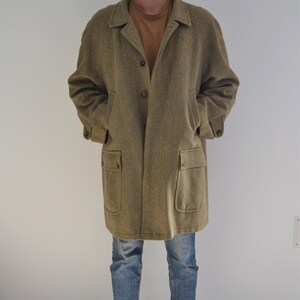 Ravizza 80's beige tweed herringbone jacket image 5