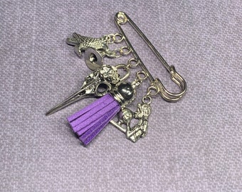 Witchcraft Tassle Shawl Pin