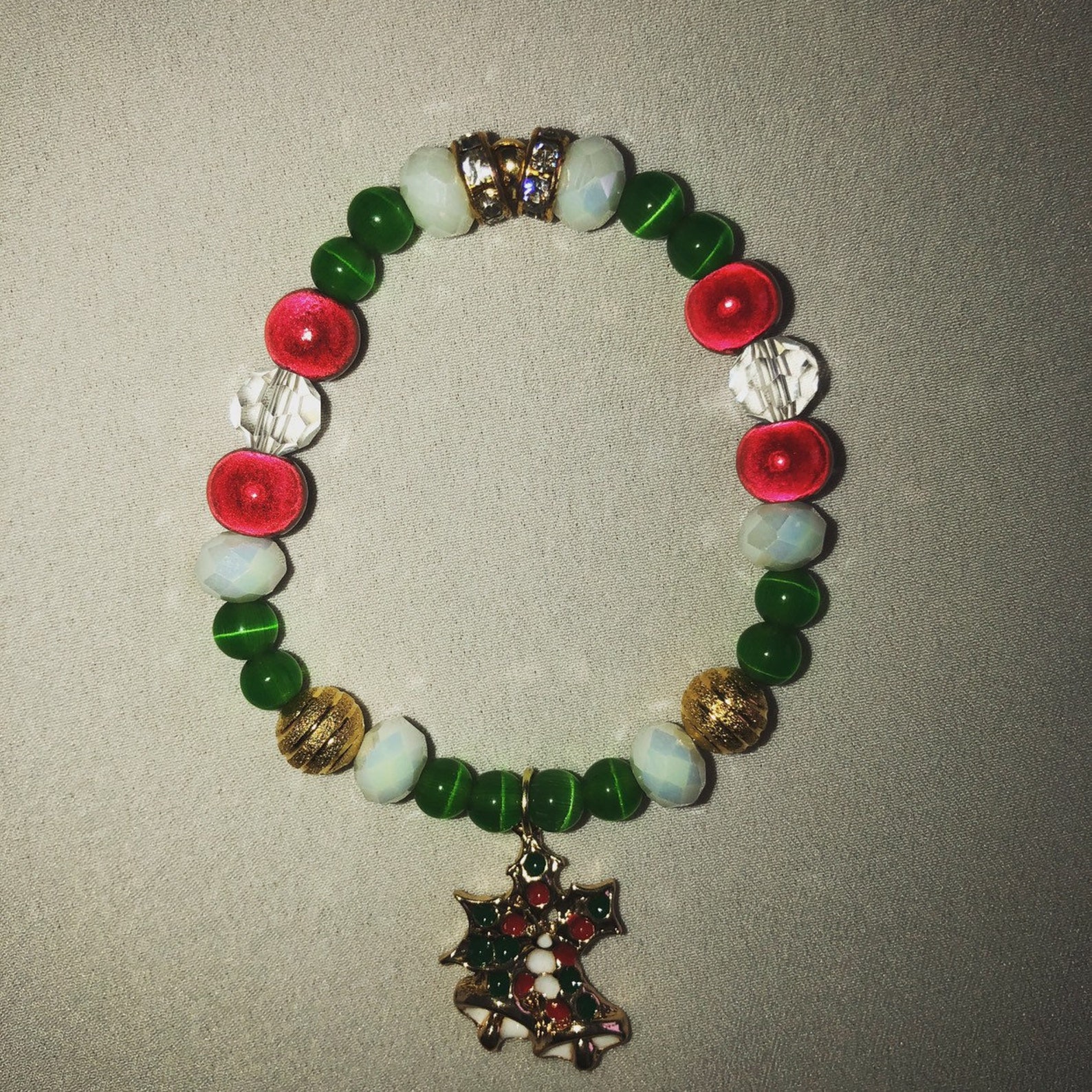 Christmas stretch bracelets Etsy