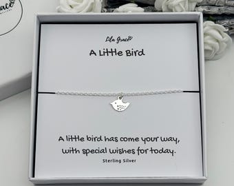 Sterling Silver Bird Bracelet - Custom Sizes Small and Large Jewellery