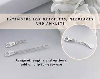 925 Sterling Silver Extender - For Bracelet, Necklace, Anklet: Make your Jewellery Longer