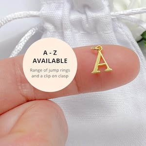 Gold Vermeil Initial Pendant – Gold Plated Sterling Silver Letter Charm