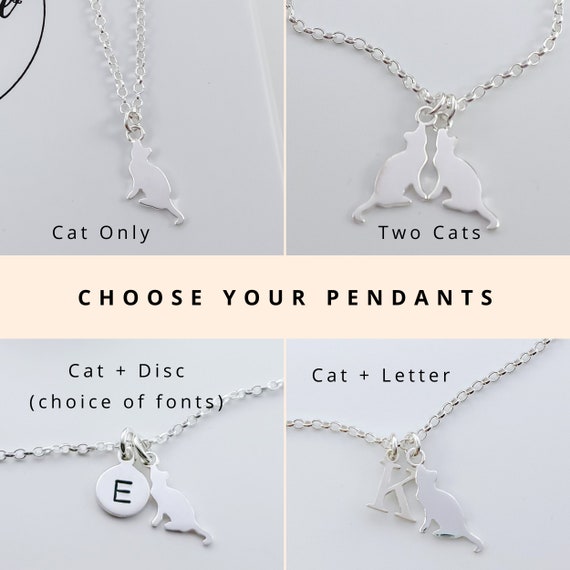 Personalised cat necklace hotsell