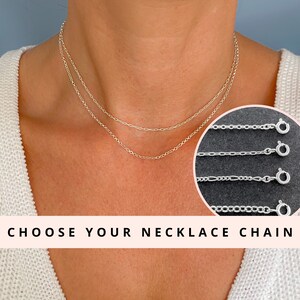 Collana con catena in argento sterling da 12&quot; a 24&quot; di diverse misure, da girocollo a lunga: 13&quot; 14&quot; 16&quot; 18&quot; 20&quot; 24&quot; Belcher Figaro Cable Jewellery