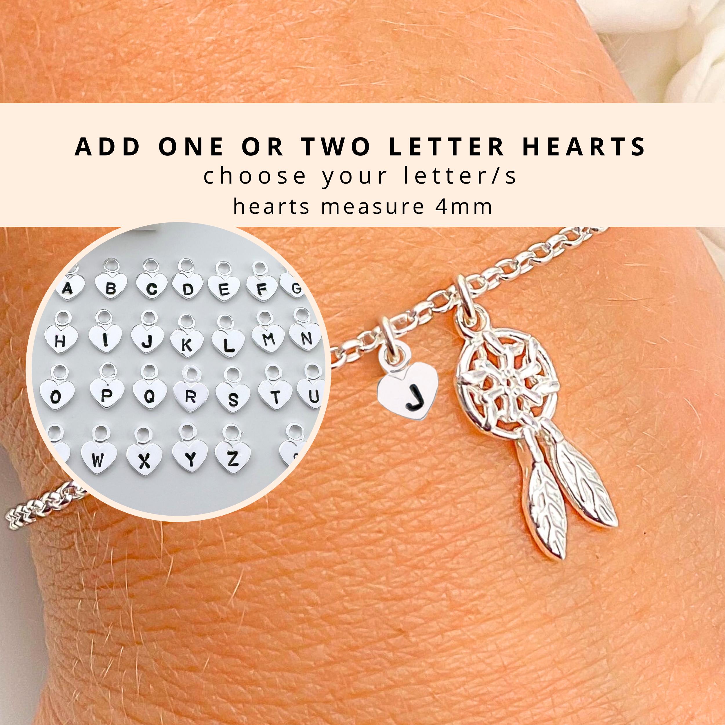 Sterling Silver Dream Catcher Personalised Bracelet Ladies Womens Girls Small Sizes Available Boho Jewellery Gift for her Minimalist