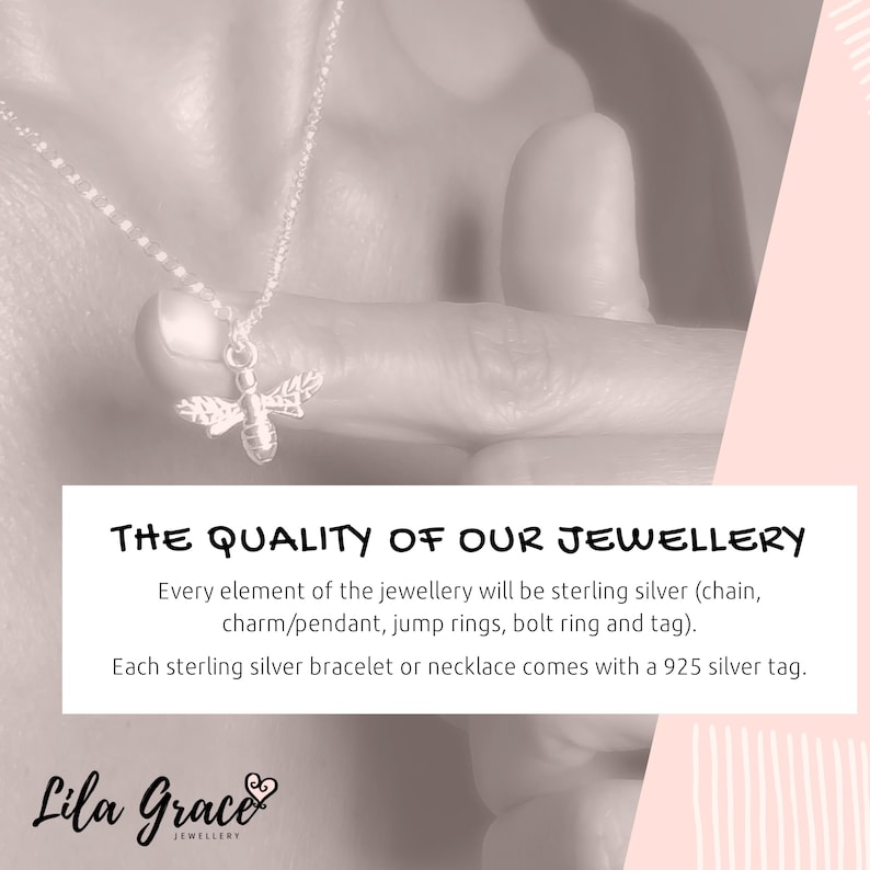 Sterling Silver Angel Wing and Mini Heart Pendant Charm Necklace - Choose your Chain Length image 12