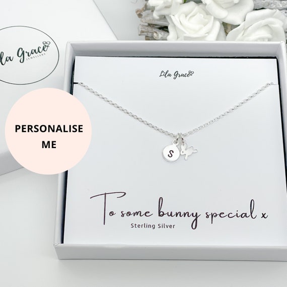 Personalised 2024 rabbit necklace