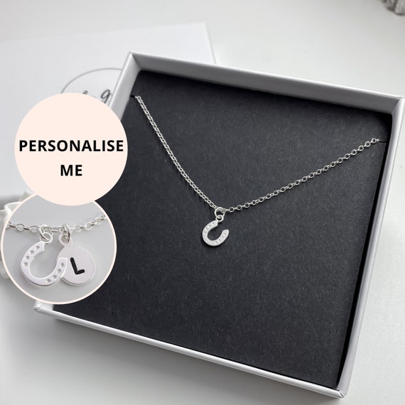 Personalised hotsell horseshoe necklace