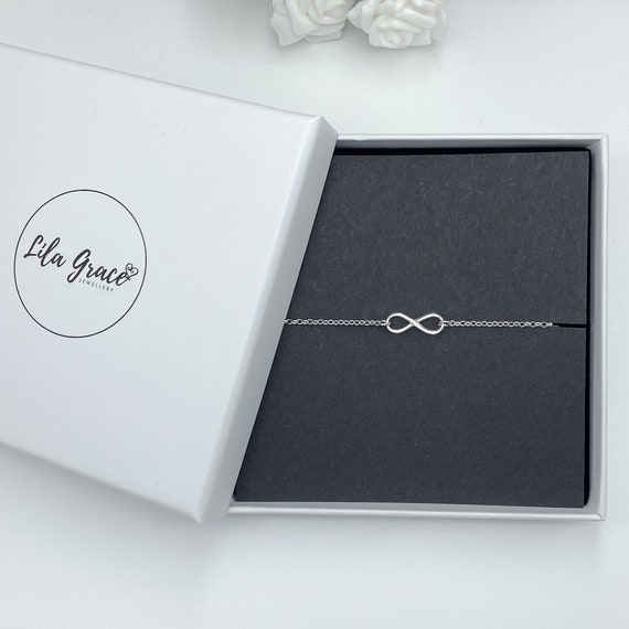 Geschenk süße für Zierliche Ewigkeit Sterling Schmuck Geschenke Symbol Infinity Silber Armband Nachdenklich sie Freundschaft Geschenke Geburtstag