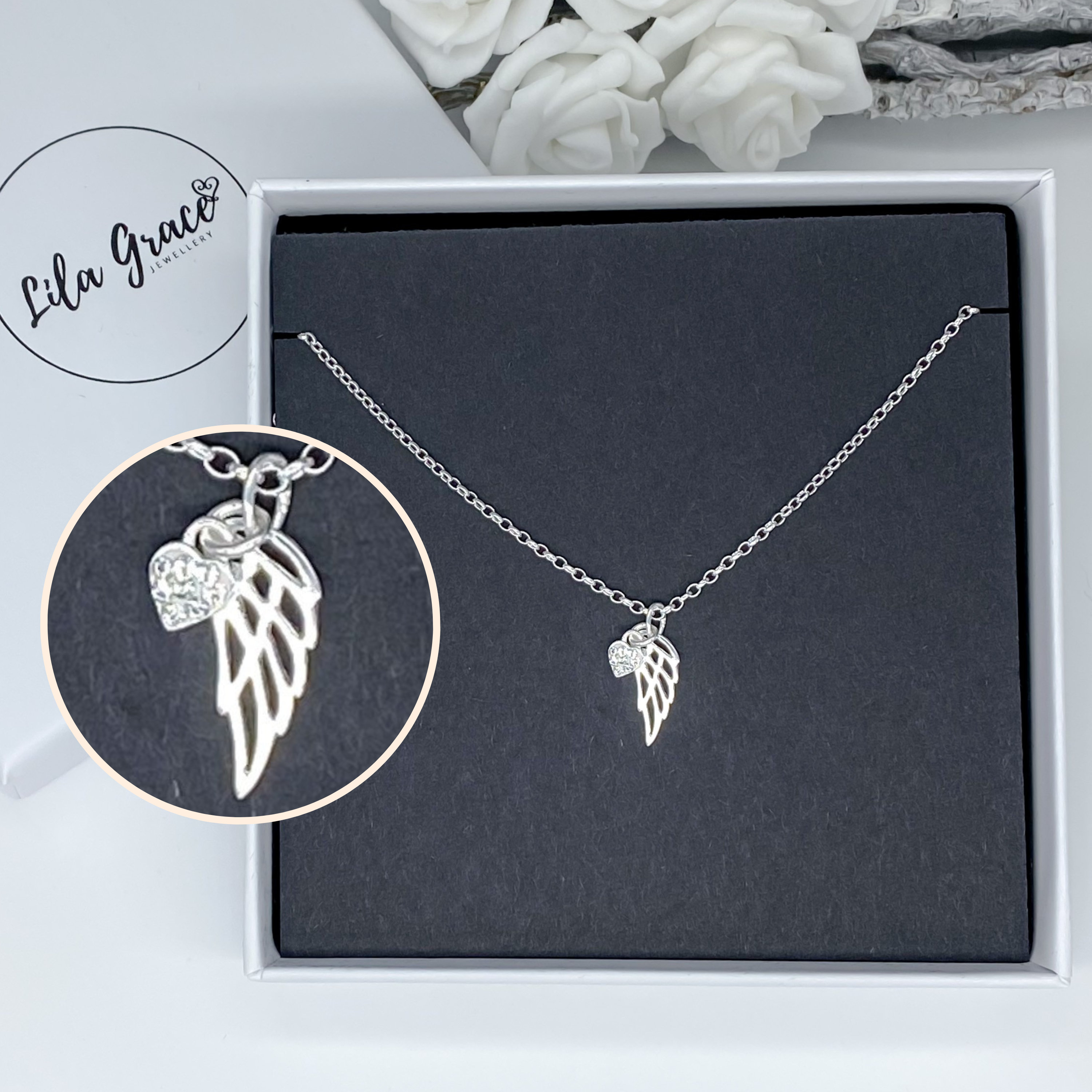 Mini Angel Wing Necklace UK