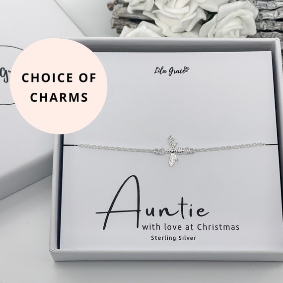 Sterling silver aunt bracelet deals