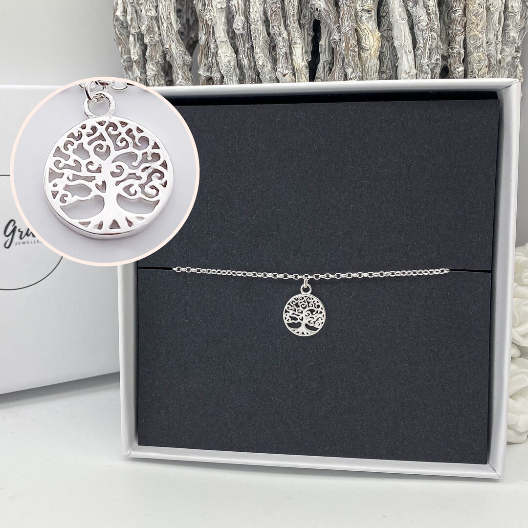 Sterling Silver Tree of Life Bracelet - Small and Large Sizes Available ...