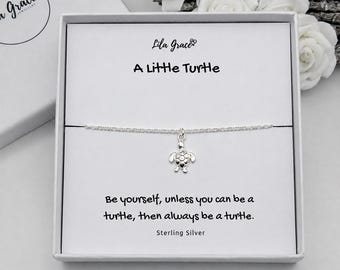 Sterling Silver Turtle Bracelet - Tortoise Charm Bracelet Funny Jewellery