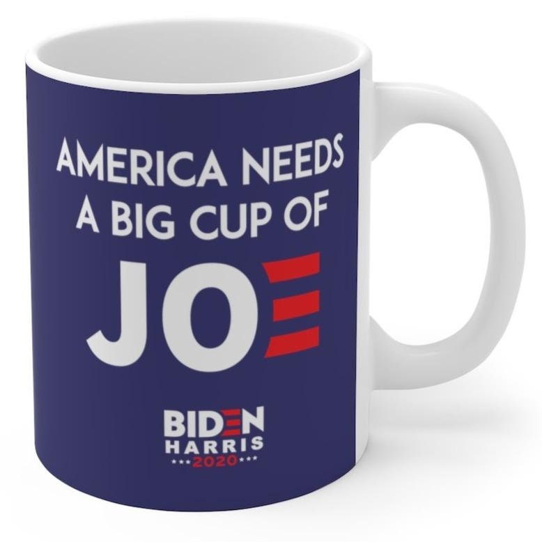 Joe Biden Mug A Big Cup Of Joe Coffee Mug In Blue Coffee Etsy