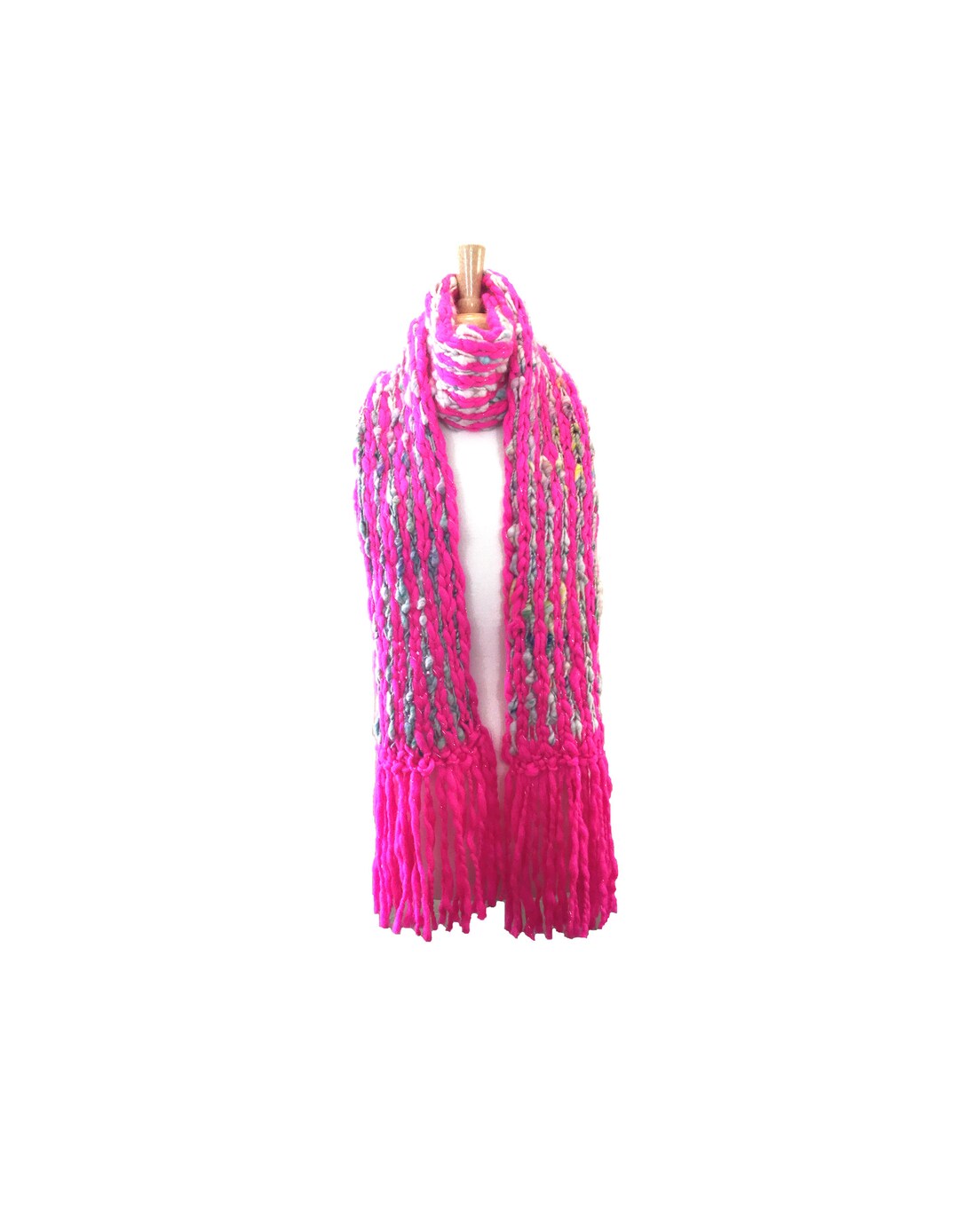 Neon Pink Scarf - Etsy