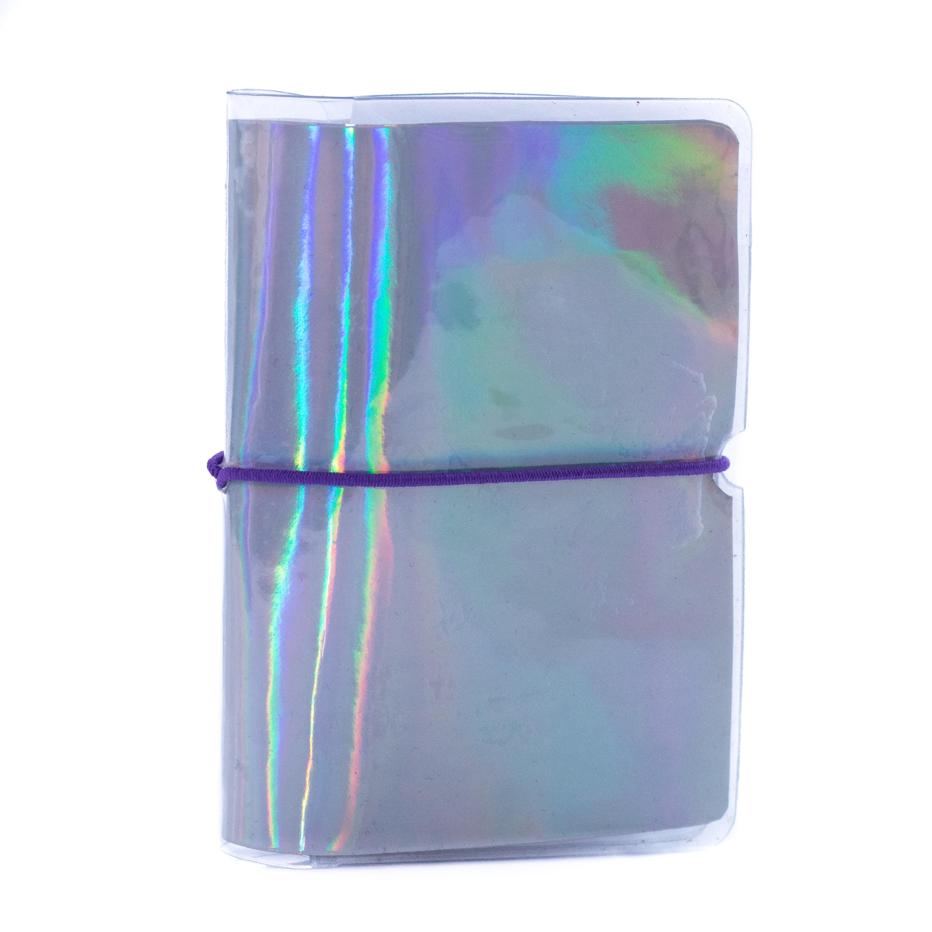 Holographic Card Holder Wallet: Handmade Iridescent Credit Card Organizer Holographic Card Holder Wallet: Handmade Iridescent Credit Card Organizer