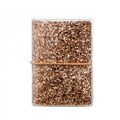 Rose Gold Women's Wallet Sparkly Glitter Credit Card Holder Business Card Organizer  - Chunky Rose Gold, BONUS! Option for extra insert product logo
