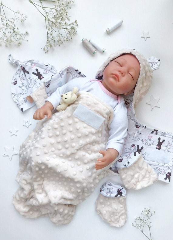 fleece velcro swaddle