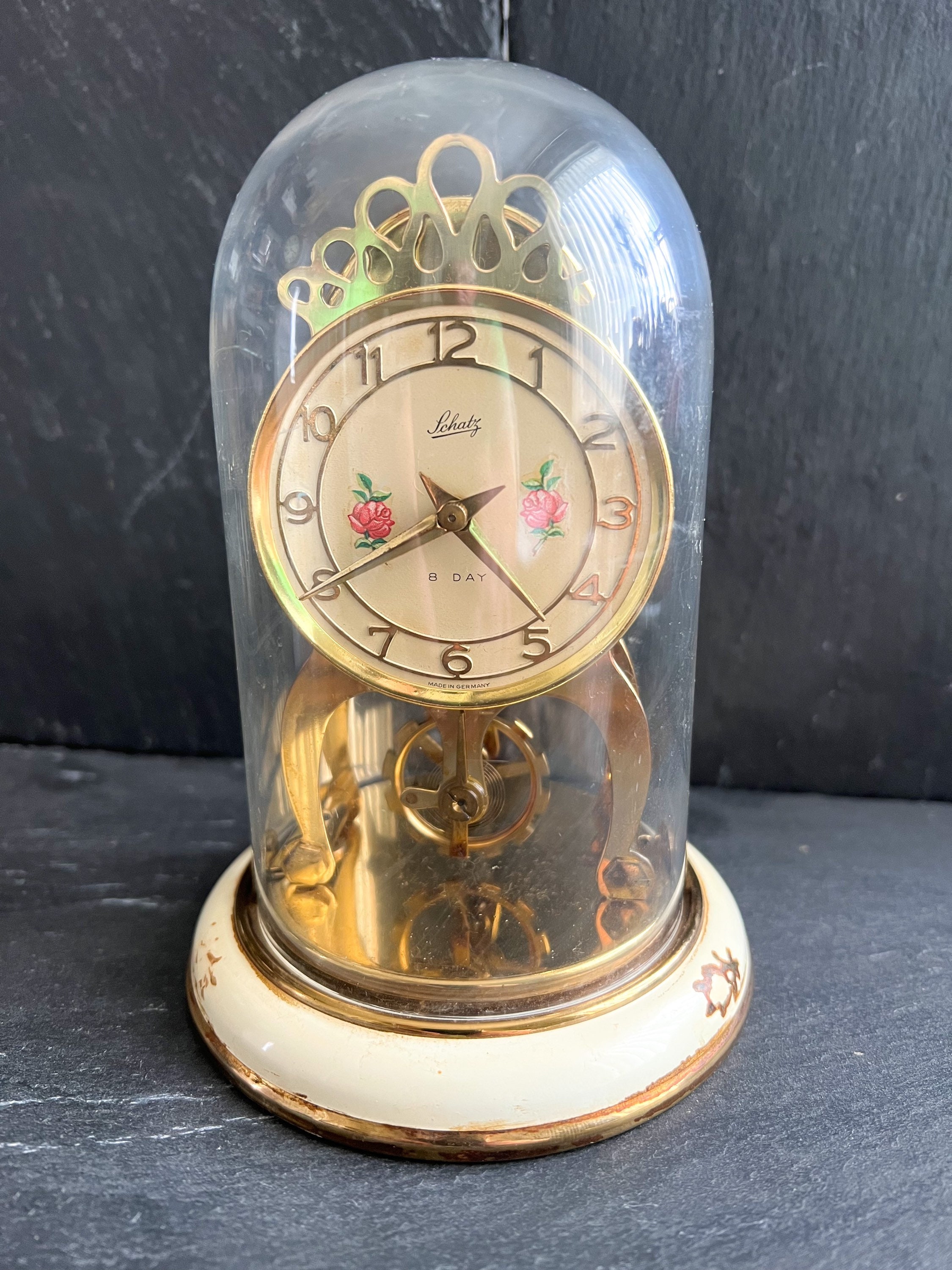 Vintage SCHATZ 8day Clock 1959 Etsy UK