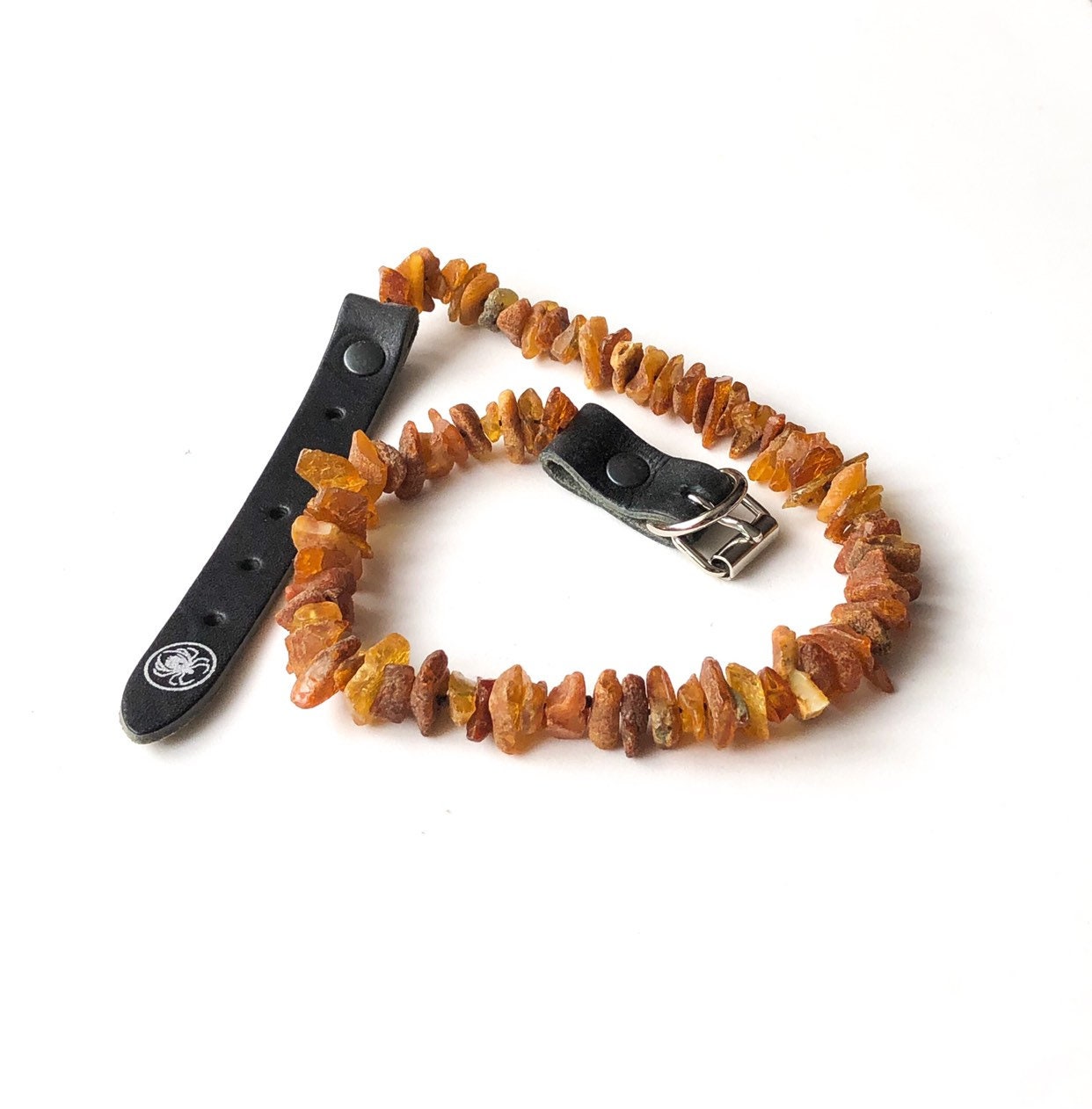 Natural Raw Baltic Amber Dog Collar Etsy