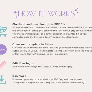 Retro Pastel Rainbow Logo Template | DIY Editable Canva Design - Etsy