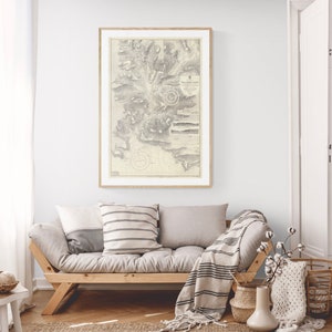 Salcombe Devon Vintage carta nautica giclée stampa fine art - 1929ed