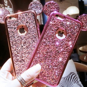 IPhone 6 7/8 gevallen glitter schattig oren