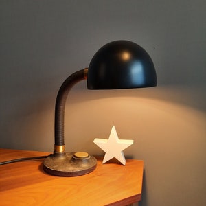 Table lamp Hillebrand desk lamp light 1970s metal Mid Century Modern table lamp lamp vintage study gooseneck lamp