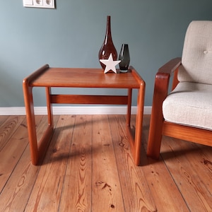 vintage side table coffee table 60s 70s danish design table mid century teak scandinavian 60s 60s S. Burchard-Nielsen