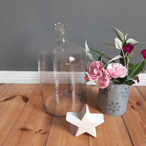 Pretty vintage wine balloon balloon vase vase glass demijohn country house shabby chic decoration glass balloon glass vase fermentation balloon floor vase wine bottle large