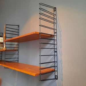 Noble vintage teak string shelf Nisse Strinning for String Furniture 60s Sweden Sweden design Scandinavian wall shelf Mid Century 60s