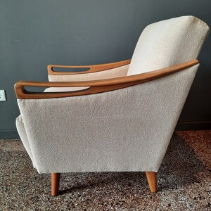 vintage Cocktailsessel 1950er 1960er Jahre restauriert Sessel Wohnzimmer gepolstert Mid Century Clubsessel 50s 50er 60er Wohnzimmersessel Bild 7