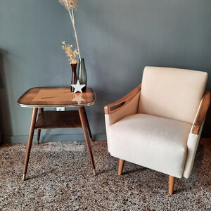 vintage Cocktailsessel 1950er 1960er Jahre restauriert Sessel Wohnzimmer gepolstert Mid Century Clubsessel 50s 50er 60er Wohnzimmersessel Bild 2