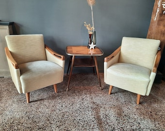 1 von 2 Cocktailsessel 1950er 1960er Jahre vintage Chair Sessel Mid Century Clubsessel Polstergarnitur 50s Polsterstuhl 50er 60er Couch