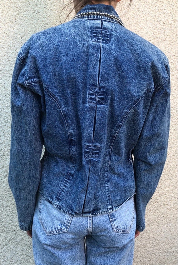 Vintage 80s denim jacket - image 5