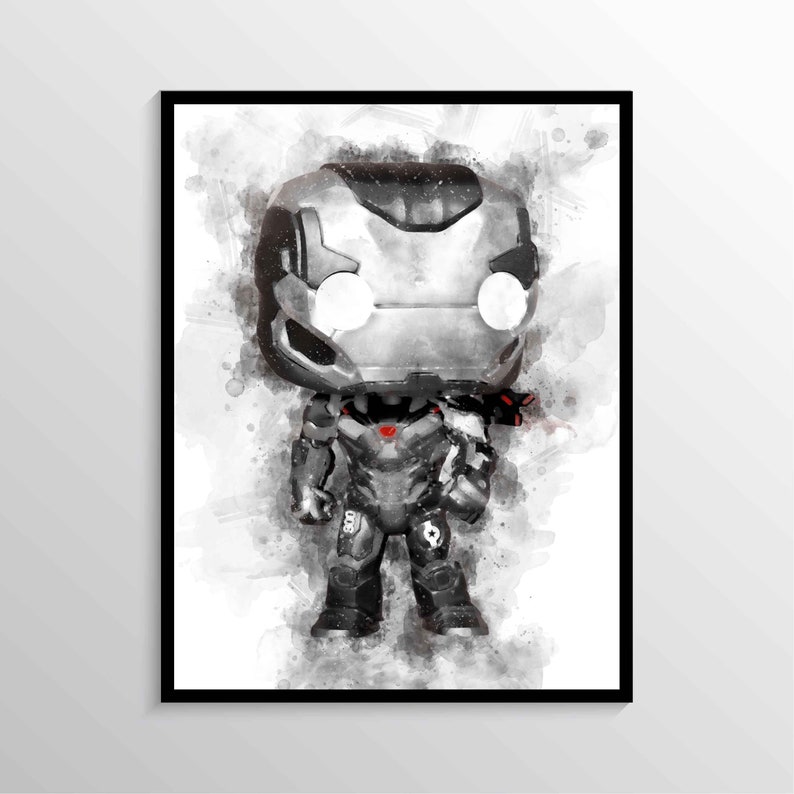 Avengers Endgame Poster War Machine Print Avengers Printable Superhero Wall Art Kids Room Wall Decor Download Marvel Comics Gift
