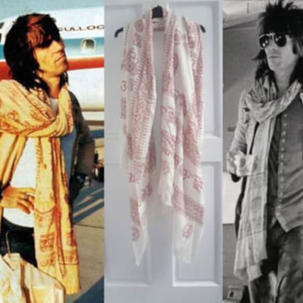 Écharpe de style Keith Richards - Keef Rolling Stones