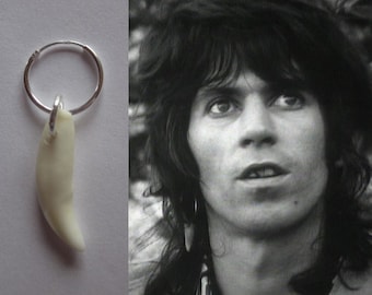 Orecchino "dente di lupo" di Keith Richards - accessorio per gioielli Keef Rolling Stones